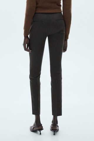 Pantalon skinny crop - Gris