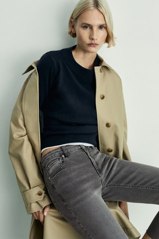 Jean Sienna flare crop - Gris