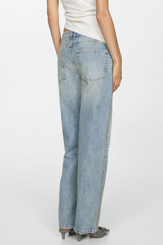 Jeans recht model lage taille- Lichtblauw