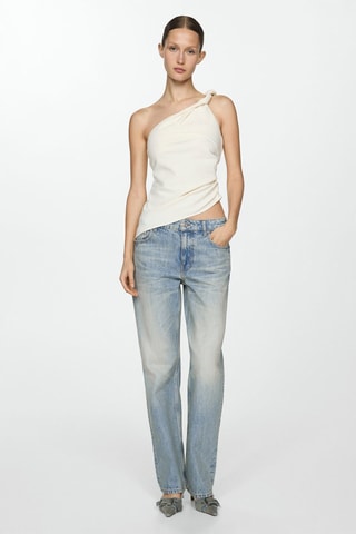 Jeans recht model lage taille- Lichtblauw