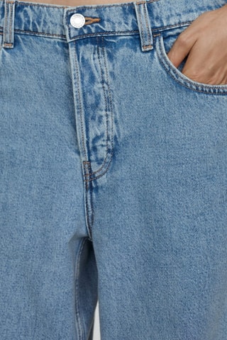 Jean wideleg loose taille basse - Bleu