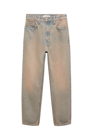 Jean mom taille haute - Bleu