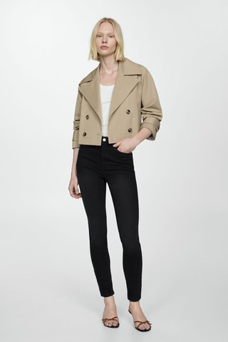 Jean skinny taille haute  - Denim Noir