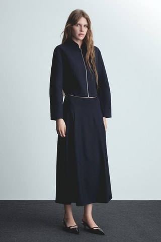 Veste bomber fermeture éclair - Bleu marine