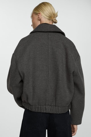 Veste maille poches - Gris