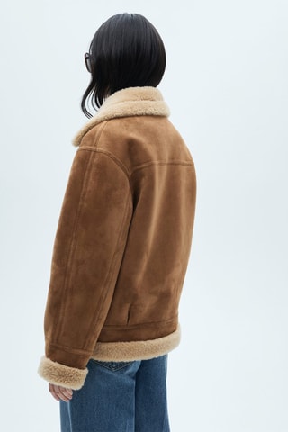 Veste double face similicuir - Marron