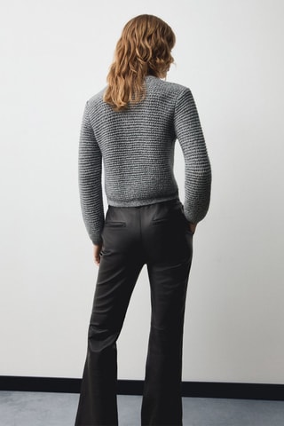 Veste maille Lurex boutons - Argenté