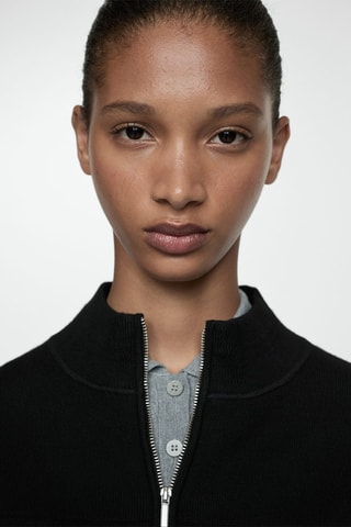 Veste maille poches - Noir