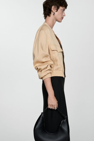 Veste bomber - Beige
