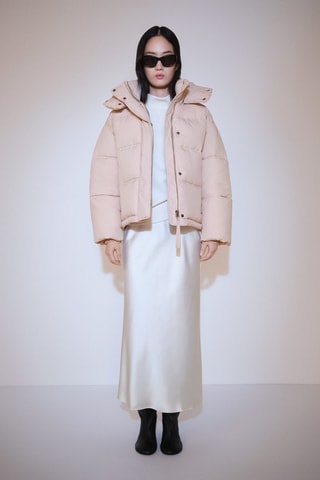 Anorak matelassé capuche - Rose