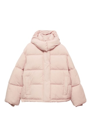 Anorak matelassé capuche - Rose