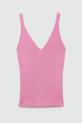 Top maille bretelles - Rose