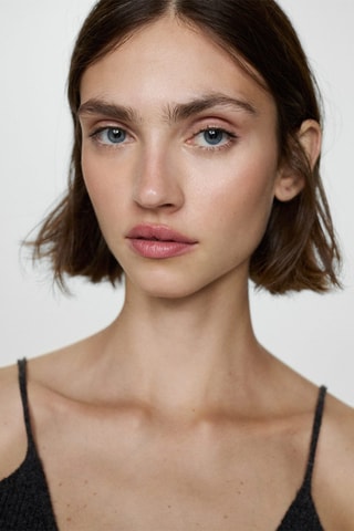 Top maille côtelée - Anthracite