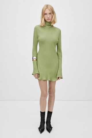 Robe gaze noeud - Kaki