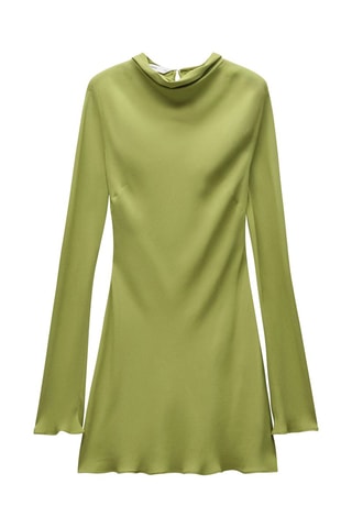 Robe gaze noeud - Kaki