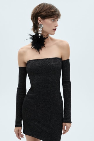 Robe bustier Lurex - Noir