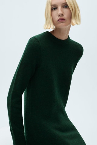 Robe droite maille - Vert