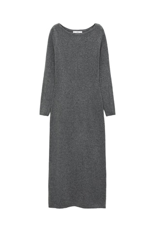 Robe midi maille - Gris