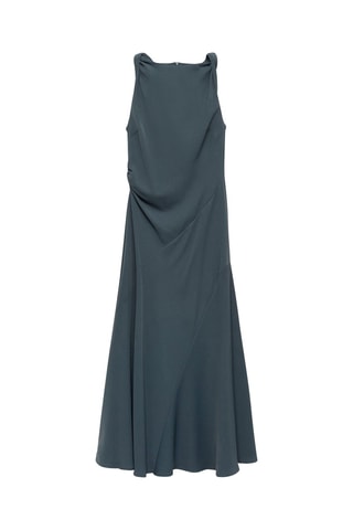 Robe longue évasée - Gris