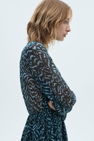 Robe courte imprimée - Vert