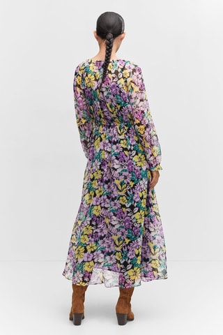 Robe texture florale - Lilas