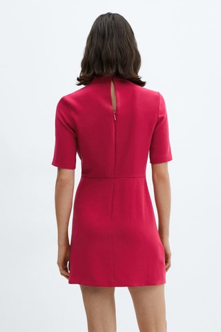 Robe détail drapé - Fuchsia