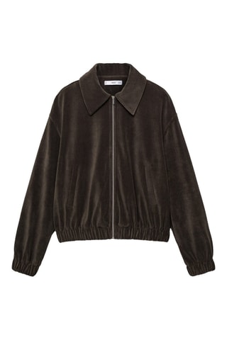 Blouson bomber velours côtelé - Kaki