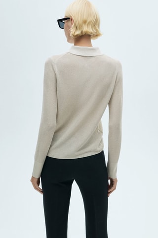 Chemise maille Lurex - Argenté