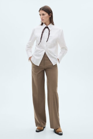 Chemise détails métalliques - Blanc cassé