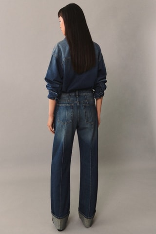 Chemise jean oversize - Bleu marine