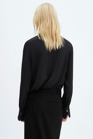 Chemise fluide à poches - Noir