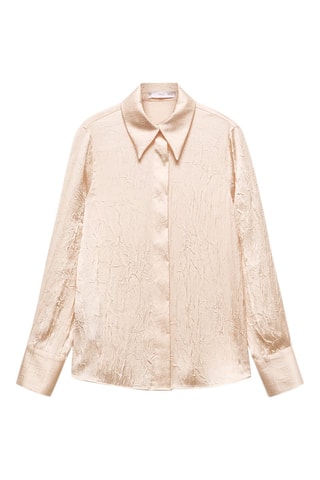 Chemise texturée satinée - Brut