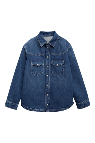 Surchemise jean oversize - Bleu marine