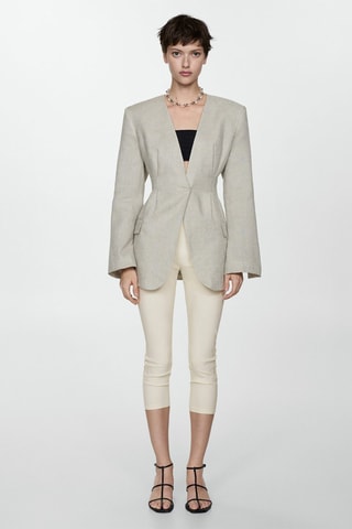 Leggings capri - Blanc cassé