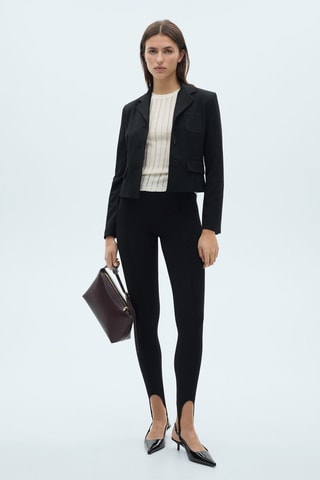 T-shirt maille manches courtes - Écru