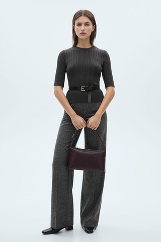 T-shirt maille manches courtes - Gris