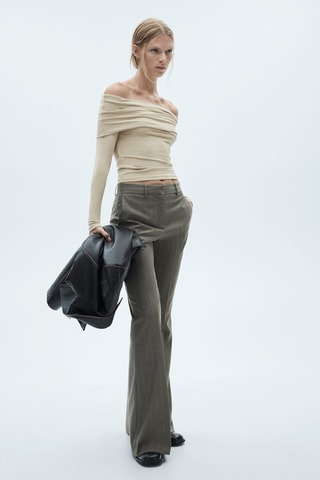 T-shirt épaules dénudées - Sable