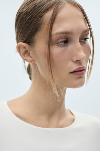 T-shirt jaspé - Ecru