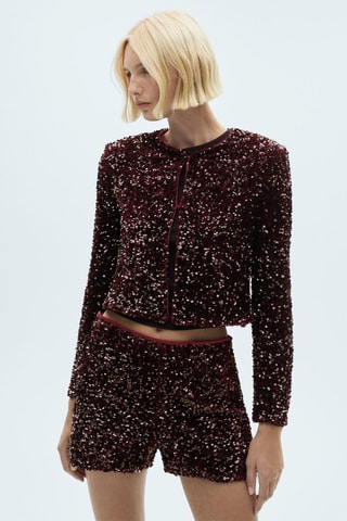 Short sequins - Bordeaux