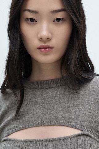 Pull-over combiné ouverture - Anthracite