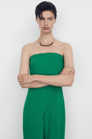 Combi-pantalon bustier - Vert