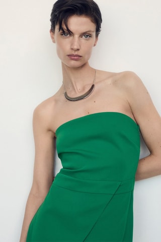 Combi-pantalon bustier - Vert