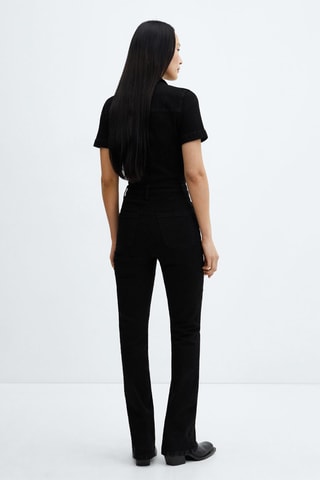 Combinaison jean fermeture éclair - Denim Noir