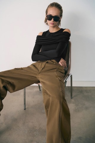 Body combiné épaules dénudées - Noir