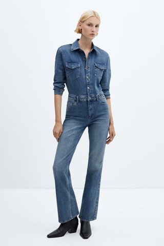 Combi-pantalon en jean Bleu