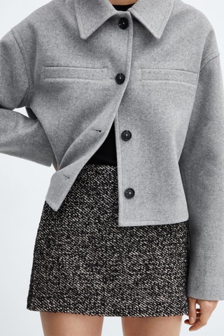 Minijupe jaspée - Noir