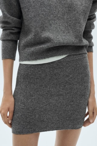 Minijupe maille - Anthracite