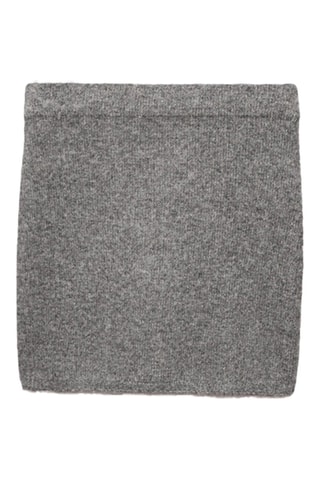 Minijupe maille - Anthracite