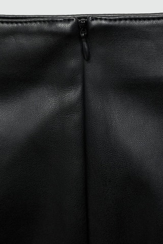 Jupe crayon similicuir - Noir