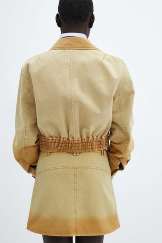 Minijupe en jean - Beige